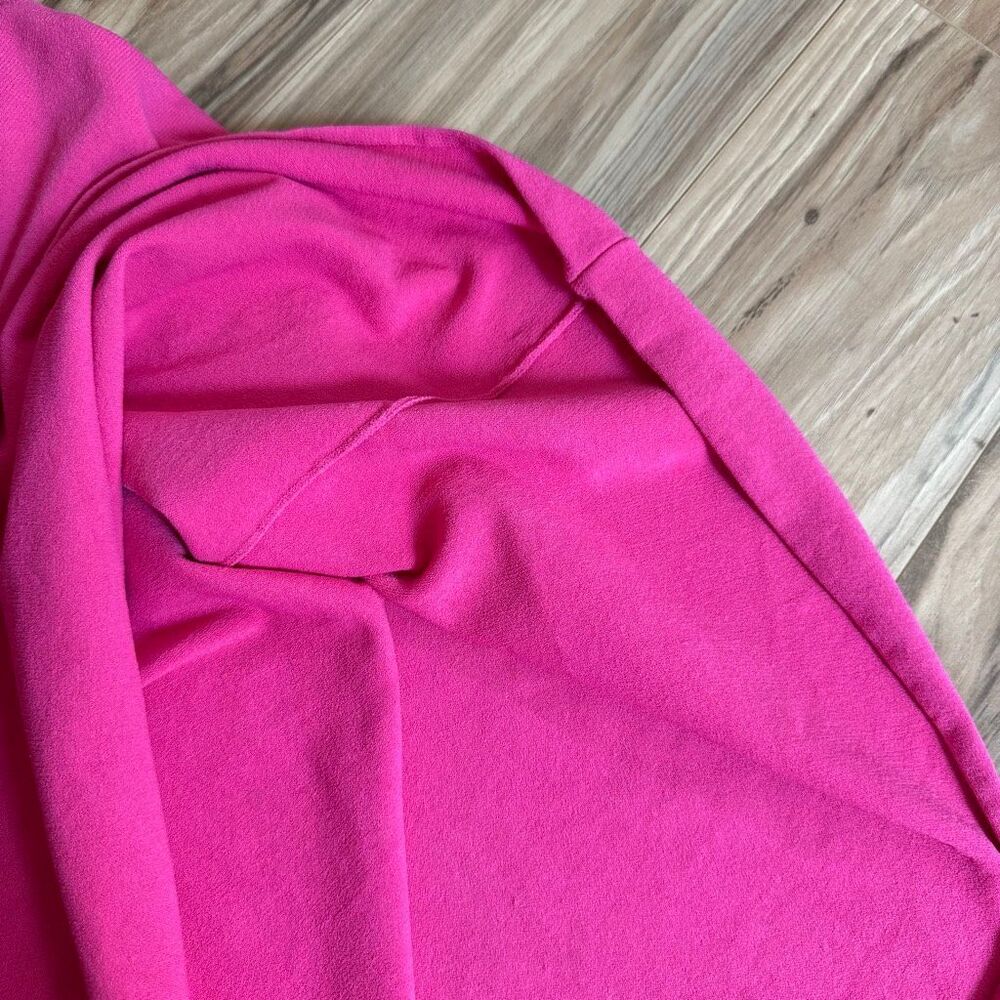 Valentino Womens Pink Elastic High Waist A-Line Knit Midi Skirt Size 6 - Picture 6 of 7